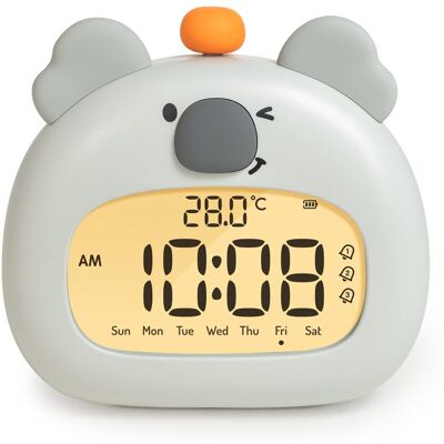 OEM Réveil Enfant Koala Avec Veilleuse Led, Affichage Numérique 3,15 Pouces, 3 Alarmes, Mode Week-end, Date Heure Température, Rechargeable, Décoration Chambre Bébé - Publicité OEM Réveil Enfant Koala Avec Veilleuse Led, Affichage Numérique 3,15 Pouces, 3 Alarmes, Mode Week-end, Date Heure Température, Rechargeable, Décoration Chambre Bébé - Publicité