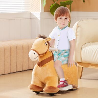 MIDUODUO Voiture Électrique Pour Enfants 6v Forme Cheval Vitesse 2 Km/h Avec Musique Et Pédale Jouet Pour 1,5 À 3 Ans Marron. Publicité MIDUODUO Voiture Électrique Pour Enfants 6v Forme Cheval Vitesse 2 Km/h Avec Musique Et Pédale Jouet Pour 1,5 À 3 Ans Marron. Publicité