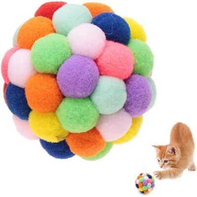 OEM Balle De Jeu Colorée Pour Chatons – Balle Rebondissante En Peluche Faite À La Main (avec Herbe À Chat) – Jouet De Dentition Interactif (taille M) Lot De Deux - Publicité OEM Balle De Jeu Colorée Pour Chatons – Balle Rebondissante En Peluche Faite À La Main (avec Herbe À Chat) – Jouet De Dentition Interactif (taille M) Lot De Deux - Publicité