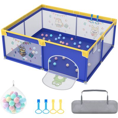OEM Hengmei 200x180cmx68cm Parc Pour Bébé Pliable Parc Pour Enfants Parc Pour Bébés Playpen Avec 50 Balles Océan, Bracelet D'Entraînement, Filet Respirant & Sac À Main- Animal Bleu-dou - Publicité OEM Hengmei 200x180cmx68cm Parc Pour Bébé Pliable Parc Pour Enfants Parc Pour Bébés Playpen Avec 50 Balles Océan, Bracelet D'Entraînement, Filet Respirant & Sac À Main- Animal Bleu-dou - Publicité