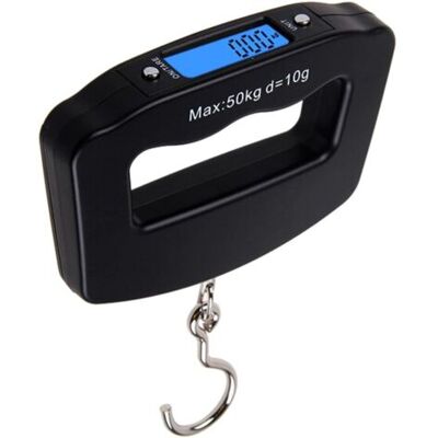 SCORPIO Balances De Pesée Suspendues Numériques Portables Pour La Pêche Voyage Bagages Valise Colis Ménage Extérieur 110 Livres/50 Kilogrammes - Publicité SCORPIO Balances De Pesée Suspendues Numériques Portables Pour La Pêche Voyage Bagages Valise Colis Ménage Extérieur 110 Livres/50 Kilogrammes - Publicité