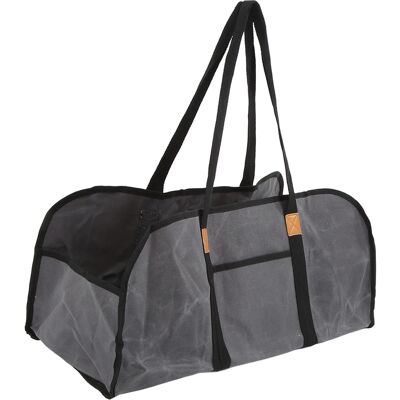A MOON Sac En Toile Cirée, Grand Sac De Rangement Pour Bûches, Transportable Avec Poignée. Publicité A MOON Sac En Toile Cirée, Grand Sac De Rangement Pour Bûches, Transportable Avec Poignée. Publicité