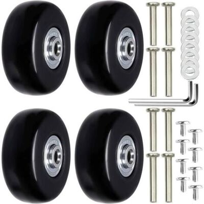 SCORPIO Roulette Valise, 4pièces Valise Roues De Rechange Valise Roues Remplacement Roue De Valise Universelle Bagages Essieux Et Roulette - Publicité SCORPIO Roulette Valise, 4pièces Valise Roues De Rechange Valise Roues Remplacement Roue De Valise Universelle Bagages Essieux Et Roulette - Publicité