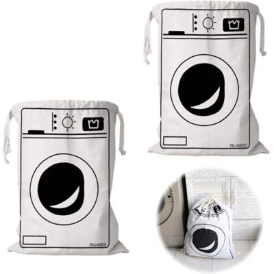 NO BRAND Pair Lot De 2 Grand Sac À Linge Voyage, 50 X 60cm Sacs À Linge Sale De Voyage Sac De Rangement En Toile Coton, Sac Tissu Cordon, Réutilisable, Pour Vêtement Jouets Voyage Maison Randonnée - Publicité NO BRAND Pair Lot De 2 Grand Sac À Linge Voyage, 50 X 60cm Sacs À Linge Sale De Voyage Sac De Rangement En Toile Coton, Sac Tissu Cordon, Réutilisable, Pour Vêtement Jouets Voyage Maison Randonnée - Publicité