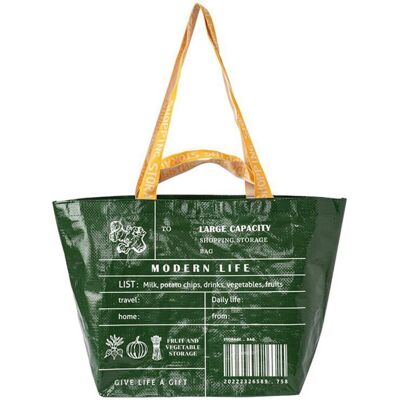 PUNNYB Grand Sac Pour Courses Avec Fermeture Pratique - Publicité PUNNYB Grand Sac Pour Courses Avec Fermeture Pratique - Publicité