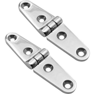 OEM 2 Charnières 25mm X 100mm De Porte En Acier Inoxydable Poli Miroir, Charnières D'Armoire Pour Bateau Marin Sus316 - Publicité OEM 2 Charnières 25mm X 100mm De Porte En Acier Inoxydable Poli Miroir, Charnières D'Armoire Pour Bateau Marin Sus316 - Publicité