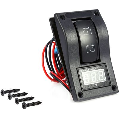 OEM Interrupteur De Bateau, Interrupteurs À Bascule À Panneau Robuste Anti-uv Résistant À L'Usure 12 V Cc Avec Voltmètre Pour La Marine-crezuo - Publicité OEM Interrupteur De Bateau, Interrupteurs À Bascule À Panneau Robuste Anti-uv Résistant À L'Usure 12 V Cc Avec Voltmètre Pour La Marine-crezuo - Publicité