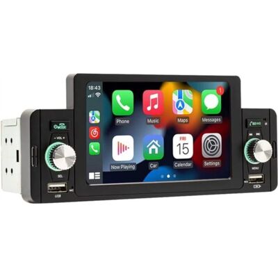 OEM Autorradio 1 Din Swm 160w 5 Pulgadas Bluetooth/carplay/android Auto Inalámbrico/usb Negro - Publicité OEM Autorradio 1 Din Swm 160w 5 Pulgadas Bluetooth/carplay/android Auto Inalámbrico/usb Negro - Publicité