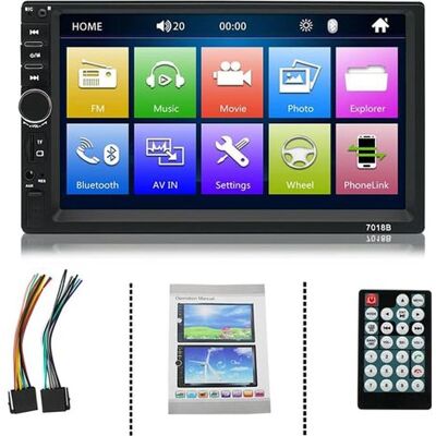 OEM Autoradio Bluetooth Double Din Avec Écran Hd De 7 Pouces, Lecteur Multimédia Mp5 Stéréo De Voiture - Publicité OEM Autoradio Bluetooth Double Din Avec Écran Hd De 7 Pouces, Lecteur Multimédia Mp5 Stéréo De Voiture - Publicité