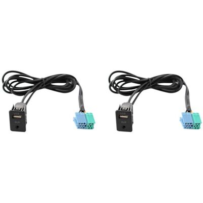 OEM Ensemble De Câble Adaptateur Usb Et Port Aux Étendu Pour Autoradio Sportage 2x - Publicité OEM Ensemble De Câble Adaptateur Usb Et Port Aux Étendu Pour Autoradio Sportage 2x - Publicité