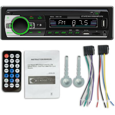 OEM Autoradio Bluetooth, 1 Din Radio Voiture Récepteur Avec Lecteur Mp3 Wma Fm Télécommande, Deux Usb Port,main Libre Stéréo 4 X 60w Soutien Ios, Android (non Rds/cd)-rapanda - Publicité OEM Autoradio Bluetooth, 1 Din Radio Voiture Récepteur Avec Lecteur Mp3 Wma Fm Télécommande, Deux Usb Port,main Libre Stéréo 4 X 60w Soutien Ios, Android (non Rds/cd)-rapanda - Publicité