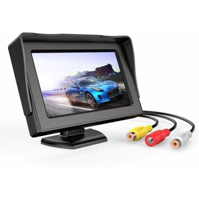 ABYSSE Écran Lcd 4,3 Pouces Pour Caméra De Recul – Résolution 480x272 – Étanche Et Compatible Pal/ntsc – Support Réglable 180° - Publicité ABYSSE Écran Lcd 4,3 Pouces Pour Caméra De Recul – Résolution 480x272 – Étanche Et Compatible Pal/ntsc – Support Réglable 180° - Publicité