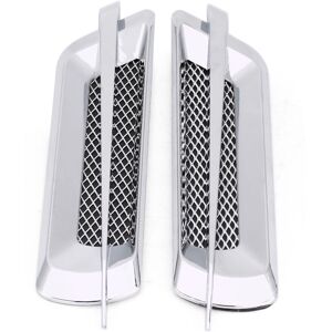 GISTUCH 2pcs Voiture Cté Flux D'Air D'Admission Grille Évent Net Couverture Autocollant Décoratif Universel Argent - Publicité GISTUCH 2pcs Voiture Cté Flux D'Air D'Admission Grille Évent Net Couverture Autocollant Décoratif Universel Argent - Publicité