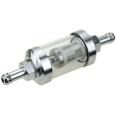 OEM Filtre À Essence Universel Pour Moto, Filtre En Métal Modifié Cnc, Amovible, Verre Transparent, Argent - Publicité OEM Filtre À Essence Universel Pour Moto, Filtre En Métal Modifié Cnc, Amovible, Verre Transparent, Argent - Publicité