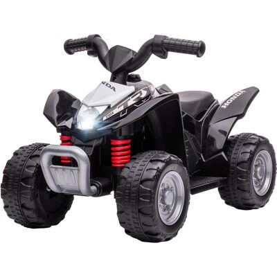 OEM Quad Électrique Enfant 6 V, Vitesse De 2,8 Km/h, Phares Led, Klaxon, Poignée Et Selle Ergonomique, Noir - Publicité OEM Quad Électrique Enfant 6 V, Vitesse De 2,8 Km/h, Phares Led, Klaxon, Poignée Et Selle Ergonomique, Noir - Publicité
