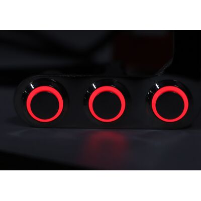 OEM Commutateur De Manette Moto Montage Réglable Imperméable 3 Boutons Pour Phare Klaxon Signal Lumière - Publicité OEM Commutateur De Manette Moto Montage Réglable Imperméable 3 Boutons Pour Phare Klaxon Signal Lumière - Publicité