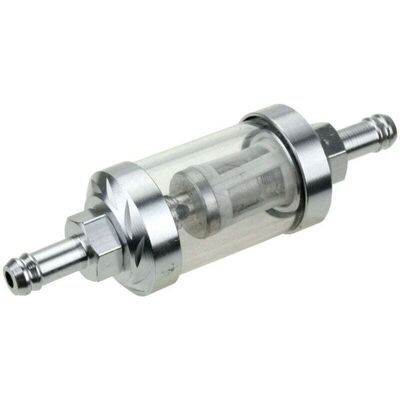 OEM Filtre À Essence Universel Pour Moto, Filtre En Métal Modifié Cnc, Amovible, Verre Transparent, Argent - Publicité OEM Filtre À Essence Universel Pour Moto, Filtre En Métal Modifié Cnc, Amovible, Verre Transparent, Argent - Publicité