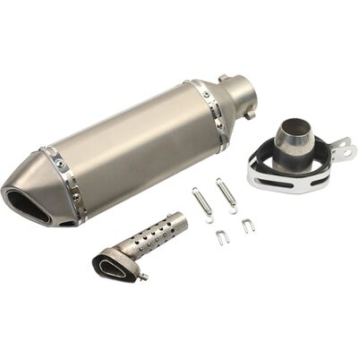 OEM Pot D'Échappement Universel En Acier Inoxydable De 38 À 51 Mm Pour Motos, Silencieux Modifié Compatible Avec La Plupart Des Motos. Publicité OEM Pot D'Échappement Universel En Acier Inoxydable De 38 À 51 Mm Pour Motos, Silencieux Modifié Compatible Avec La Plupart Des Motos. Publicité