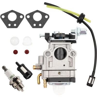 STAKMANN Carburateur Pour Débroussailleuse 52cc 49cc 43cc Carbu Kit Avec Joint, Tuyau, Bougie D'Allumage Et Filtre À Essence.carburateur Debroussailleuse Aiperq - Publicité STAKMANN Carburateur Pour Débroussailleuse 52cc 49cc 43cc Carbu Kit Avec Joint, Tuyau, Bougie D'Allumage Et Filtre À Essence.carburateur Debroussailleuse Aiperq - Publicité