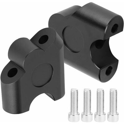 FANGMEDIA Riser De Guidon, 2 Pièces 22mm Universel Moto Poignée De Barre De Guidon Pince De Guidon Arrière Déplacer Adaptateur De Montage(black) - Publicité FANGMEDIA Riser De Guidon, 2 Pièces 22mm Universel Moto Poignée De Barre De Guidon Pince De Guidon Arrière Déplacer Adaptateur De Montage(black) - Publicité