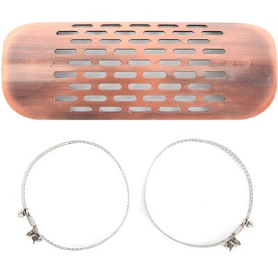 VISTRECK Silencieux D'Échappement Tuyau Bouclier Thermique Couverture Garde Protecteur Universel Moto Pièces Or Rose. Publicité VISTRECK Silencieux D'Échappement Tuyau Bouclier Thermique Couverture Garde Protecteur Universel Moto Pièces Or Rose. Publicité