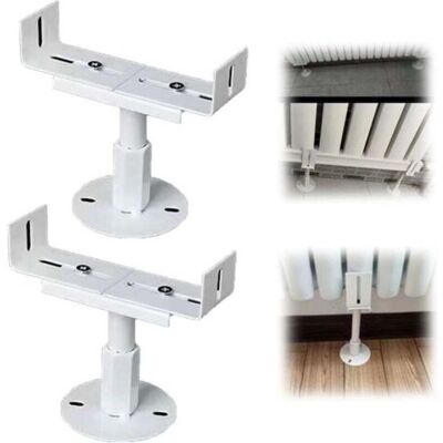 SCORPIO Lot De 2 Supports De Radiateur En Aluminium, Pied Radiateur Fonte,résistance Au Brouillard Salin, Support De Radiateur Pour La Maison, Support Réglable En Hauteur Hauteur Réglable 13-18cm - Publicité SCORPIO Lot De 2 Supports De Radiateur En Aluminium, Pied Radiateur Fonte,résistance Au Brouillard Salin, Support De Radiateur Pour La Maison, Support Réglable En Hauteur Hauteur Réglable 13-18cm - Publicité