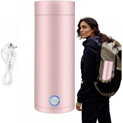 FOGSHIELD Mini Bouilloire Electrique De Voyage, 400 Ml Petite Bouilloire Electrique En Acier Inoxydable, 3 En 1 Tasse Chauffante Electrique, Ebullition Rapide Et Arrêt Automatique Pour Thé, Lait, Café (rose) - Publicité FOGSHIELD Mini Bouilloire Electrique De Voyage, 400 Ml Petite Bouilloire Electrique En Acier Inoxydable, 3 En 1 Tasse Chauffante Electrique, Ebullition Rapide Et Arrêt Automatique Pour Thé, Lait, Café (rose) - Publicité
