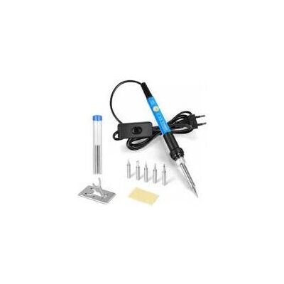OEM Fer A Souder Etain De Précision Avec Support Et Interrupteur On/off, Temperature Réglable 200450℃, 9 En 1 Kit, 5 Pointes, Fil À Souder - Publicité OEM Fer A Souder Etain De Précision Avec Support Et Interrupteur On/off, Temperature Réglable 200450℃, 9 En 1 Kit, 5 Pointes, Fil À Souder - Publicité
