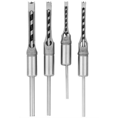 OEM Set De 4 Bédanes Creux Pour Trou Carré Forets À Bois En Acier Compatibles Perceuses À Trous Carrés Evacuation Efficace Des Copeaux - Publicité OEM Set De 4 Bédanes Creux Pour Trou Carré Forets À Bois En Acier Compatibles Perceuses À Trous Carrés Evacuation Efficace Des Copeaux - Publicité