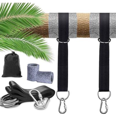 OEM Lot De 2 Kit Hamac Ultra Résistant Aux Sangles Lourde Suspension 150cm Avec Dring,deux Crochets Mousquetons, Charge Max 500kg,sangles Terylene 100% Non,extensible, Adapté Aux Hamac - Publicité OEM Lot De 2 Kit Hamac Ultra Résistant Aux Sangles Lourde Suspension 150cm Avec Dring,deux Crochets Mousquetons, Charge Max 500kg,sangles Terylene 100% Non,extensible, Adapté Aux Hamac - Publicité