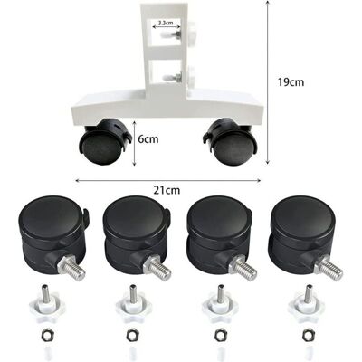 OEM Lot De 2 Pieds Réglables Avec Roues Pour Radiateur Infrarouge Et Panneaux Chauffants – Support Universel Compatible Tous Modèles - Publicité OEM Lot De 2 Pieds Réglables Avec Roues Pour Radiateur Infrarouge Et Panneaux Chauffants – Support Universel Compatible Tous Modèles - Publicité