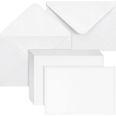 RUNXIZHOU 100 Pièces Enveloppes En Papier Kraft Vintage Blanc - 130 G/m² Collage Humide Rabat Pointu 13,5 X 18,5 Cm, Recyclées Pour Cartes De Vœux Anniversaire Invitations - Publicité RUNXIZHOU 100 Pièces Enveloppes En Papier Kraft Vintage Blanc - 130 G/m² Collage Humide Rabat Pointu 13,5 X 18,5 Cm, Recyclées Pour Cartes De Vœux Anniversaire Invitations - Publicité