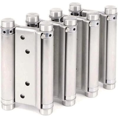 Klvgtifs Pu - 2 Paires De Charnières De Porte Battante De Saloon Café Comptoir Freegate À Double Action En Acier Inoxydable Réglable Parfait À Fermeture Automatique 125mm 5inch- - Publicité Klvgtifs Pu - 2 Paires De Charnières De Porte Battante De Saloon Café Comptoir Freegate À Double Action En Acier Inoxydable Réglable Parfait À Fermeture Automatique 125mm 5inch- - Publicité