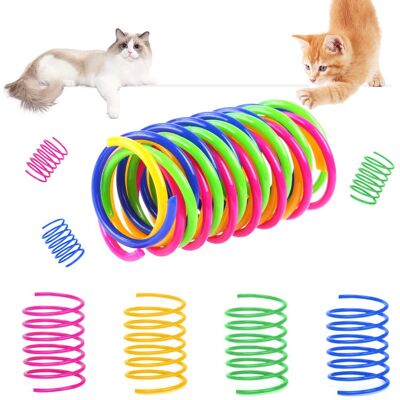 RUNXIZHOU Jouet De Chat À Ressort, 24pcs Coloré Printemps Jouet De Chat Sans Bpa, Jouet Chat Interactif, Jouet Interactif En Spirale En Plastique Pour La Chasse Et La Morsure - Publicité RUNXIZHOU Jouet De Chat À Ressort, 24pcs Coloré Printemps Jouet De Chat Sans Bpa, Jouet Chat Interactif, Jouet Interactif En Spirale En Plastique Pour La Chasse Et La Morsure - Publicité