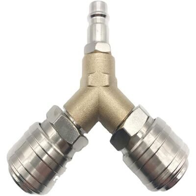 OEM Distributeur D'Air Comprimé Avec Interrupteur, Tout En Laiton Inoxydable, Équipé De Deux Raccords Filetés 1/4 Pouce, Pour Systèmes D'Air Comprimé - Publicité OEM Distributeur D'Air Comprimé Avec Interrupteur, Tout En Laiton Inoxydable, Équipé De Deux Raccords Filetés 1/4 Pouce, Pour Systèmes D'Air Comprimé - Publicité