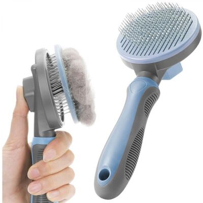 OEM Brosse Autonettoyante Pour Chien Et Chat – Peigne Massage Efficace Pour Poils Courts À Longs – Couleur Bleu Haze - Publicité OEM Brosse Autonettoyante Pour Chien Et Chat – Peigne Massage Efficace Pour Poils Courts À Longs – Couleur Bleu Haze - Publicité