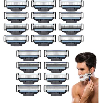 SANS MARQUE One Blade Lames, 20 Pièces Lames De Rasoir 3 Couches Bleu Noir Pour Rasage Précis Et Doux - Publicité SANS MARQUE One Blade Lames, 20 Pièces Lames De Rasoir 3 Couches Bleu Noir Pour Rasage Précis Et Doux - Publicité