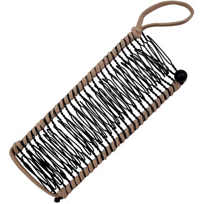 OEM Pince À Cheveux Banane Extensible, Peigne Double, Accessoire De Coiffure, Pour Cheveux Épais Et Extensibles, 30 Dents, Marron. Publicité OEM Pince À Cheveux Banane Extensible, Peigne Double, Accessoire De Coiffure, Pour Cheveux Épais Et Extensibles, 30 Dents, Marron. Publicité