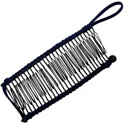 OEM Pince À Cheveux Banane Extensible, Peigne Double, Accessoire Pour Cheveux Épais Et Extensibles, 30 Dents, Bleu Marine. Publicité OEM Pince À Cheveux Banane Extensible, Peigne Double, Accessoire Pour Cheveux Épais Et Extensibles, 30 Dents, Bleu Marine. Publicité