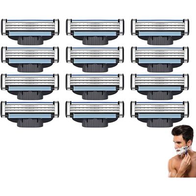 SANS MARQUE One Blade Lames, 12 Pièces Lames De Rasoir 3 Couches Bleu Noir Pour Rasage Précis Et Doux - Publicité SANS MARQUE One Blade Lames, 12 Pièces Lames De Rasoir 3 Couches Bleu Noir Pour Rasage Précis Et Doux - Publicité