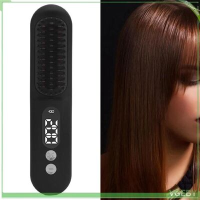OEM Brosse Lissante - Fafeicy - Sans Fil - Ions Négatifs - Chauffage 30s - Peigne 3d - Publicité OEM Brosse Lissante - Fafeicy - Sans Fil - Ions Négatifs - Chauffage 30s - Peigne 3d - Publicité
