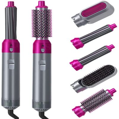 OEM Brosse À Cheveux 5 En 1 Styler : Sèche-cheveux, Brosse À Air Chaud, Lisseur Ionique, Volumisateur, Boucleur, Peigne Chauffant (noir, États-unis) - Publicité OEM Brosse À Cheveux 5 En 1 Styler : Sèche-cheveux, Brosse À Air Chaud, Lisseur Ionique, Volumisateur, Boucleur, Peigne Chauffant (noir, États-unis) - Publicité