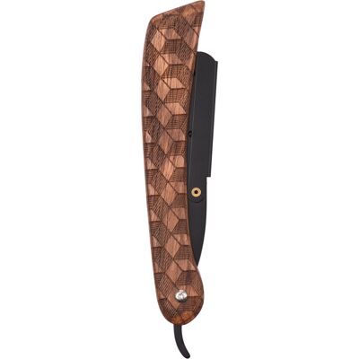 OEM Rasoir Droit Artisanal À Manche En Bois, Outil De Rasage Pliant En Acier Inoxydable - Publicité OEM Rasoir Droit Artisanal À Manche En Bois, Outil De Rasage Pliant En Acier Inoxydable - Publicité