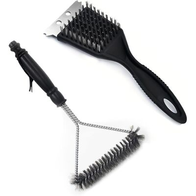Generic 2 Brosses À Barbecue En Fil D'Acier Inoxydable + Brosse Multifonctionnelle Pointue - Publicité Generic 2 Brosses À Barbecue En Fil D'Acier Inoxydable + Brosse Multifonctionnelle Pointue - Publicité