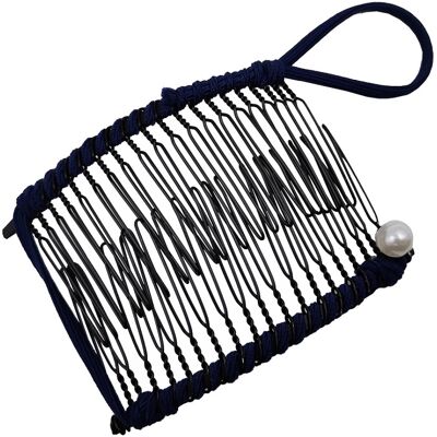 OEM Pince À Cheveux Banane Extensible, Peigne Double, Accessoire Pour Cheveux Épais Et Extensibles, 20 Dents, Bleu Marine. Publicité OEM Pince À Cheveux Banane Extensible, Peigne Double, Accessoire Pour Cheveux Épais Et Extensibles, 20 Dents, Bleu Marine. Publicité