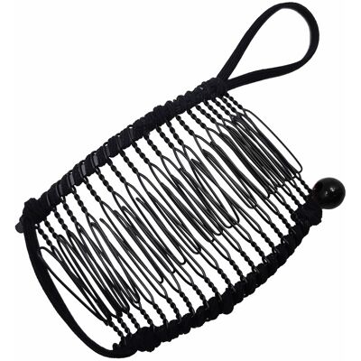 OEM Pince À Cheveux Banane Extensible, Peigne Double, Accessoire Pour Cheveux Épais Et Extensibles, 20 Dents, Pinces À Cheveux Noires Pour Femmes - Publicité OEM Pince À Cheveux Banane Extensible, Peigne Double, Accessoire Pour Cheveux Épais Et Extensibles, 20 Dents, Pinces À Cheveux Noires Pour Femmes - Publicité