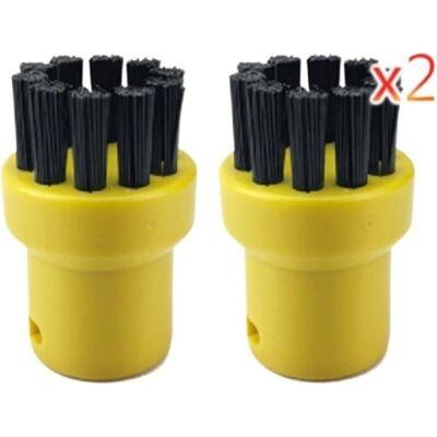 Scotch Convient Aux Accessoires De Nettoyage À Vapeur Karcher Sc1/2/3/4/5, Tête De Brosse Ronde En Fil De Nylon - Publicité Scotch Convient Aux Accessoires De Nettoyage À Vapeur Karcher Sc1/2/3/4/5, Tête De Brosse Ronde En Fil De Nylon - Publicité