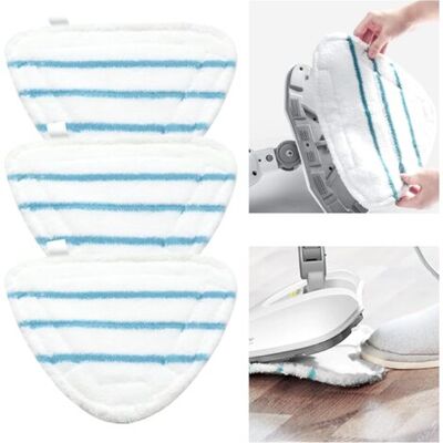 SCORPIO Housses En Microfibre Balai Vapeur Steam Accessoire Chiffons Universel Triangle Lavable Pour Nettoyeur Vapeur Hot Spray, Blanc Microfibre Steam Mop Pads Lavables En Machine(lot De 3) - Publicité SCORPIO Housses En Microfibre Balai Vapeur Steam Accessoire Chiffons Universel Triangle Lavable Pour Nettoyeur Vapeur Hot Spray, Blanc Microfibre Steam Mop Pads Lavables En Machine(lot De 3) - Publicité