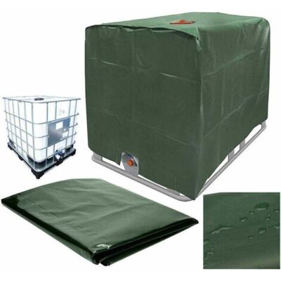 ABYSSE Housse De Protection Pour Réservoir D'Eau Ibc 800 L, Anti-poussière, Anti-uv Et Anti-pluie (verte) - Publicité ABYSSE Housse De Protection Pour Réservoir D'Eau Ibc 800 L, Anti-poussière, Anti-uv Et Anti-pluie (verte) - Publicité