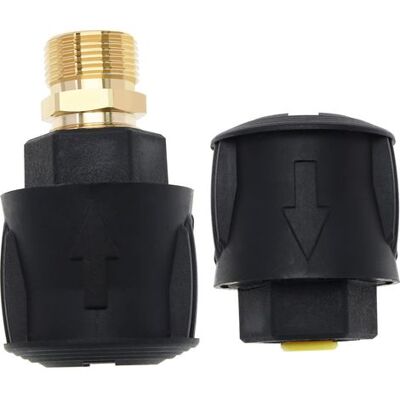 ABYSSE 1 Jeu De Pièces De Rechange Pour Raccord Rapide Haute Pression, Compatible Avec Les Flexibles À Raccord Rapide Kärcher K2-k7, Adaptateur De Flexible En Plastique Pour Nettoyeur Haute Pression - Publicité ABYSSE 1 Jeu De Pièces De Rechange Pour Raccord Rapide Haute Pression, Compatible Avec Les Flexibles À Raccord Rapide Kärcher K2-k7, Adaptateur De Flexible En Plastique Pour Nettoyeur Haute Pression - Publicité
